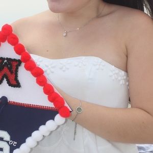 Lily Pulitzer white strapless dress with beautiful beading!